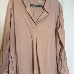Eileen Fisher Opal poplin stand up collar